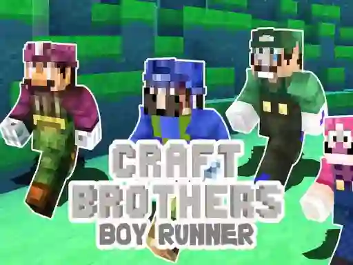 Leikur Craft Bros Boy Runner á netinu