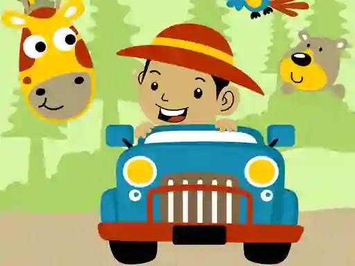 Leikur Safari Ride Difference á netinu
