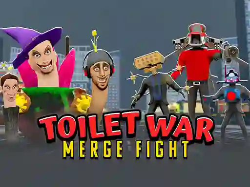 Leikur Toilet War: Merge Skibidi á netinu
