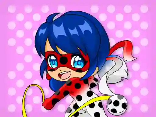 Leikur Chibi Dottedgirl Coloring Book á netinu