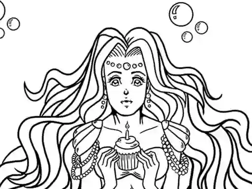 Leikur Kawaii Mermaids Coloring Book á netinu