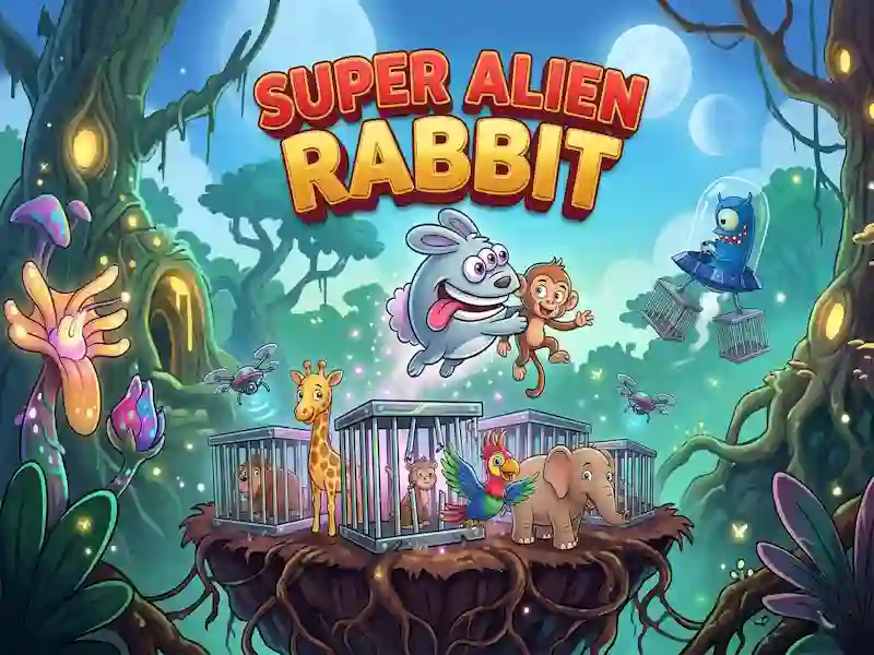 Leikur Super Alien Rabbit á netinu