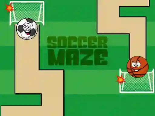 Leikur Soccer Maze á netinu