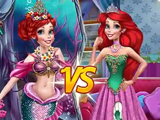 Leikur Mermaid vs Princess á netinu