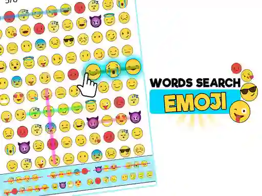 Leikur Word Search Emoji Edition á netinu