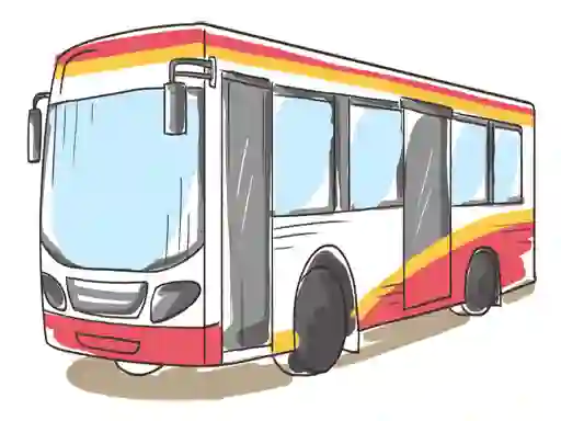 Leikur Cartoon Bus Slide á netinu