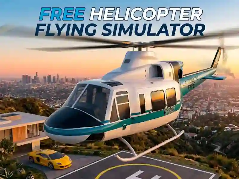 Leikur Free Helicopter Flying Simulator á netinu