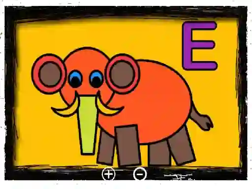 Leikur Easy Kids Coloring Letters á netinu