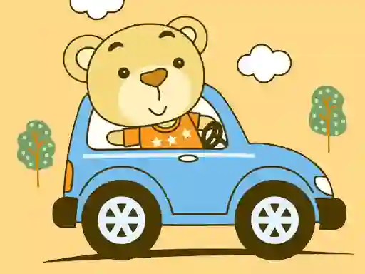 Leikur Cute Animal Ride Match 3 á netinu
