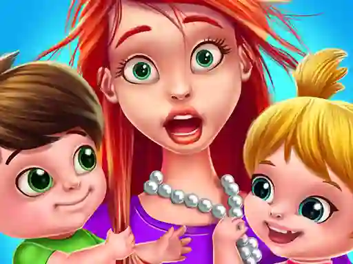 Leikur Fun Baby Daycare á netinu