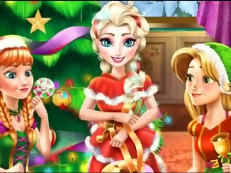 Leikur Disney Princess Christmas Party á netinu