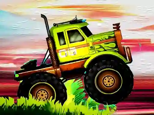 Leikur Crazy Monster Trucks Difference á netinu