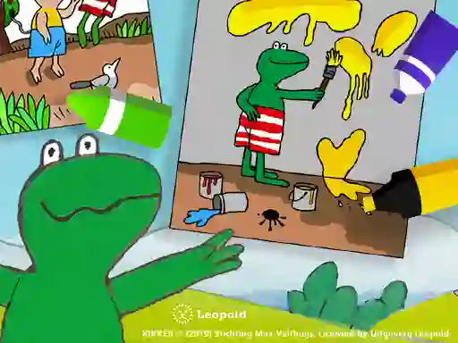Leikur Coloring Kikker á netinu