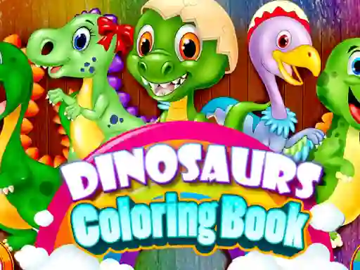 Leikur Dinosaurs Coloring Book á netinu