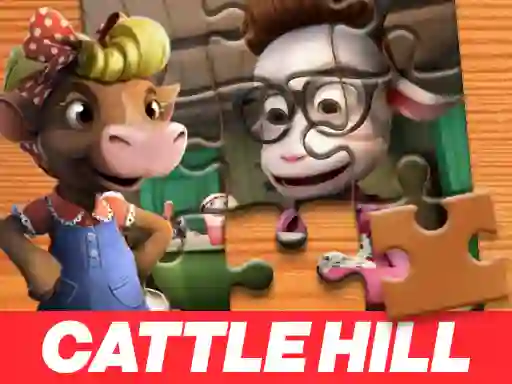 Leikur Christmas at Cattle Hill Jigsaw Puzzle á netinu