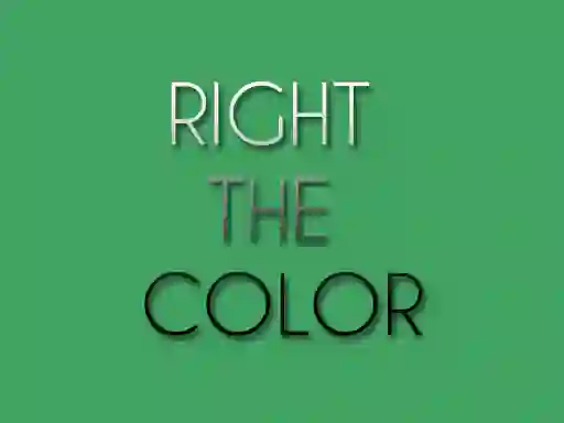 Leikur Right the Color á netinu