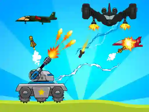 Leikur Tank War Defense á netinu