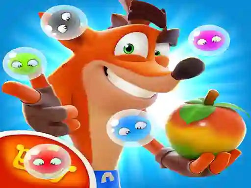 Leikur Crash Bandicoot Bubbles á netinu