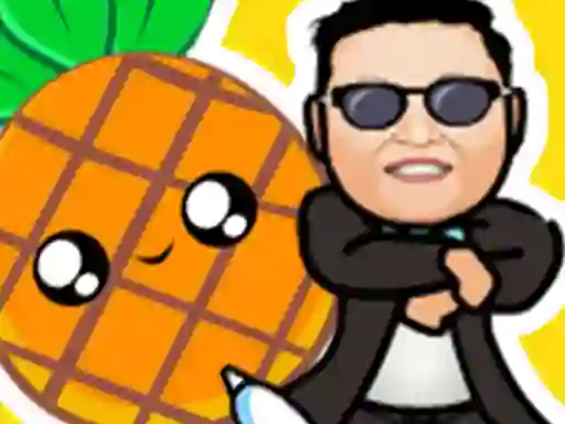 Leikur Pineapple and pen vs gangnam style á netinu