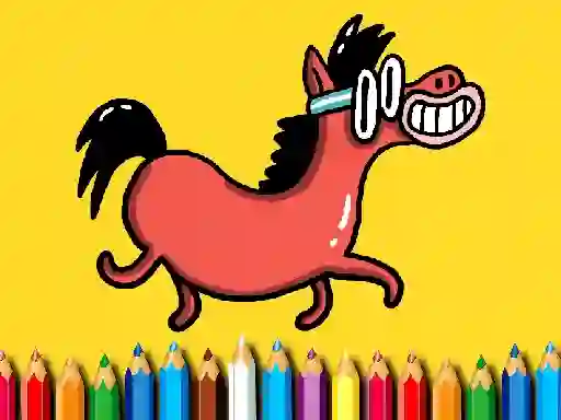 Leikur Back To School: Pony Coloring Book á netinu
