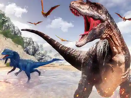 Leikur Deadly Dinosaur Hunter Shooter á netinu