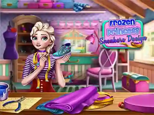 Leikur Frozen Princess Sneakers Design á netinu