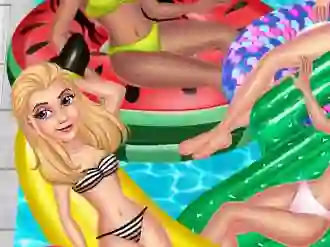 Leikur Princess Pool Party Floats á netinu
