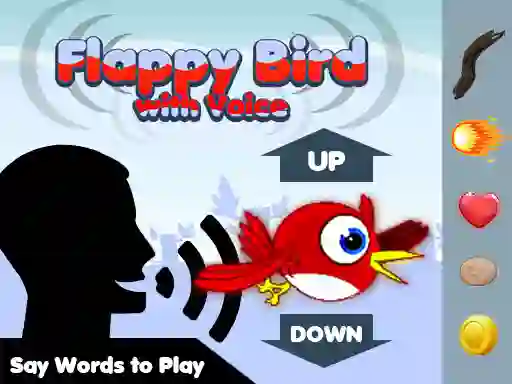 Leikur Flappy Bird With Voice á netinu