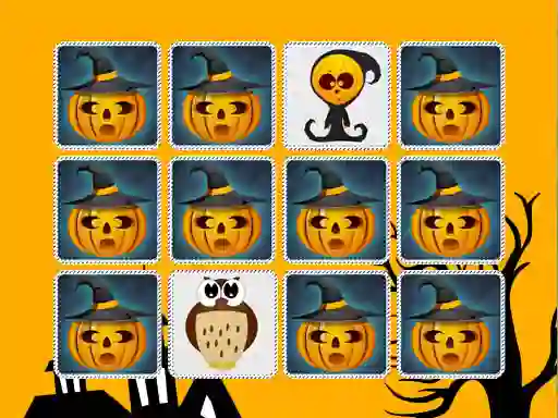 Leikur Kids Memory Game Halloween á netinu
