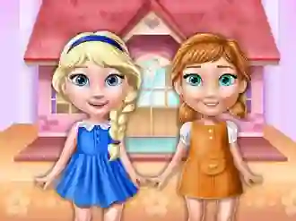 Leikur Ellie And Annie Doll House á netinu
