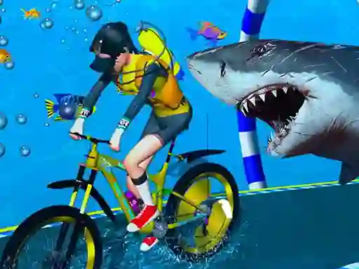 Leikur Under Water Bicycle Racing á netinu