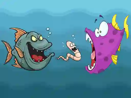 Leikur Angry Fish Coloring á netinu