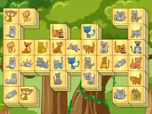 Leikur Cats mahjong á netinu