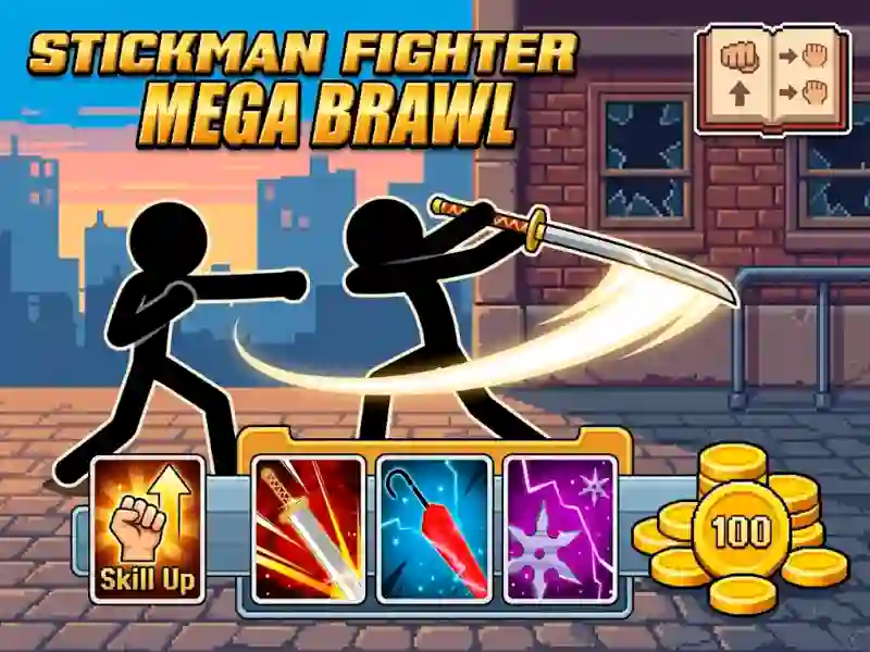 Leikur Stickman Fighter Mega Brawl á netinu