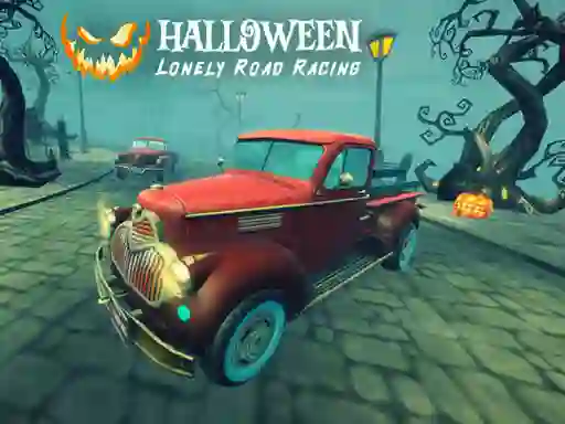 Leikur Halloween Lonely Road Racing á netinu