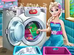 Leikur Ice Queen Laundry Day á netinu