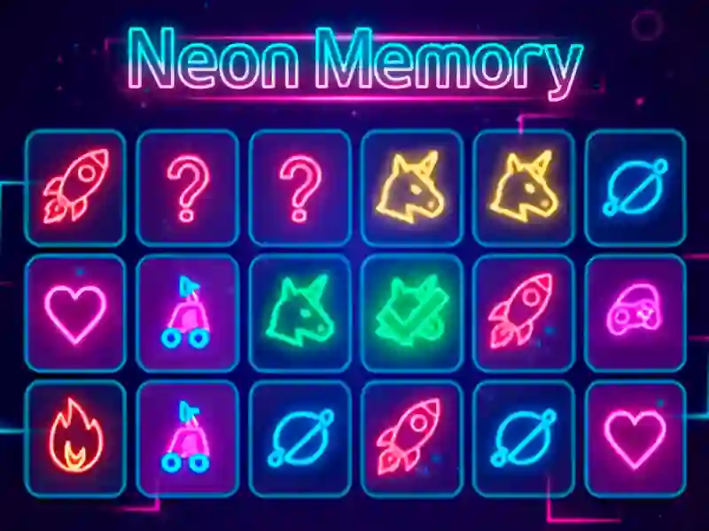 Leikur Neon Memory á netinu