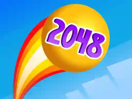 Leikur Rainbow Balls 2048 á netinu