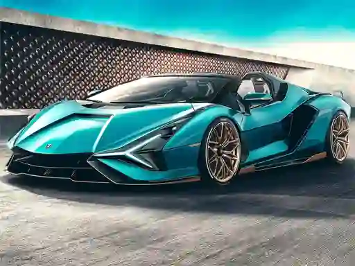 Leikur Lamborghini Sian Roadster Puzzle á netinu