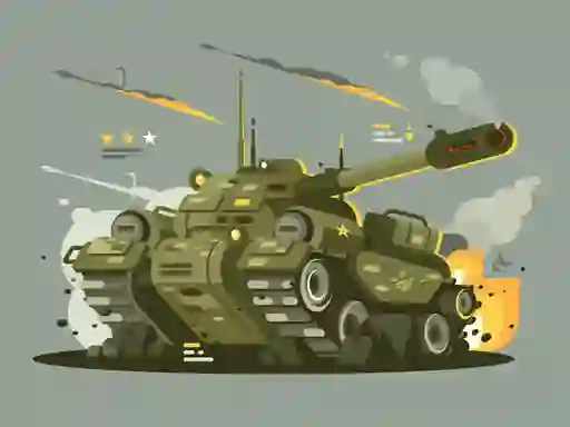 Leikur Military Vehicles Match 3 á netinu