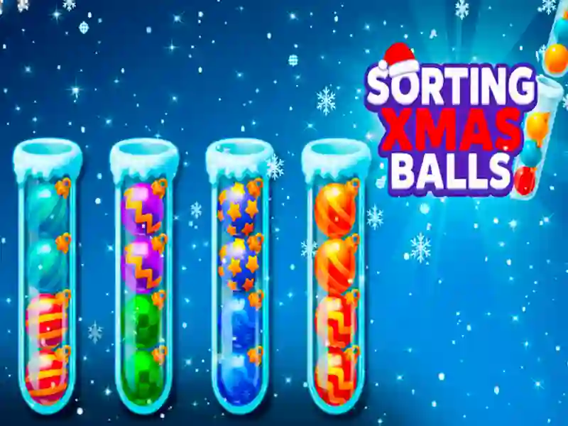 Leikur Sorting Xmas Balls á netinu