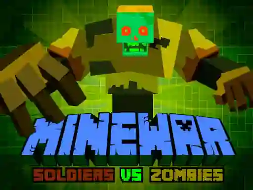 Leikur Minewar Soldiers vs Zombies á netinu