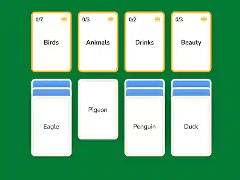 Leikur Word Solitaire á netinu