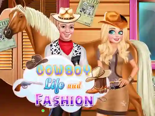 Leikur Cowboy Life and Fashion á netinu