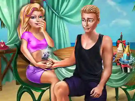 Leikur Ellie Beach Proposal á netinu