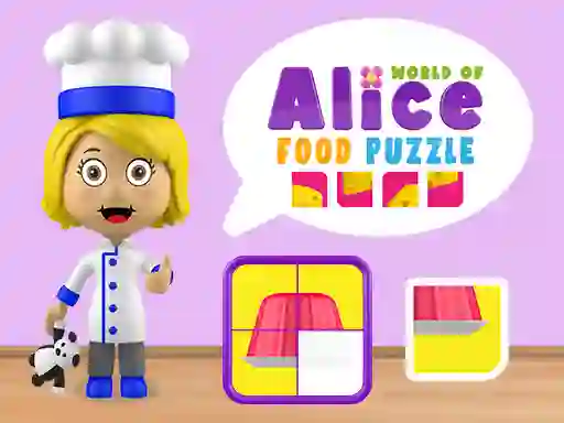 Leikur World of Alice Food Puzzle á netinu