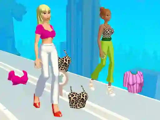 Leikur Catwalk Girl Challenge á netinu
