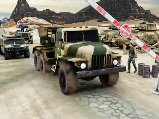 Leikur Army Machine Transporter Truck á netinu