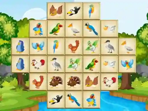 Leikur Birds Mahjong Deluxe á netinu