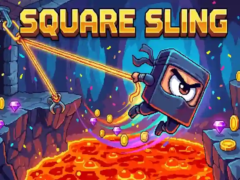Leikur Square Sling á netinu